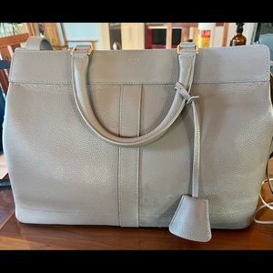 Celine Taupe Leather Cabas de France 35cm
